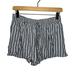 American Eagle Outfitters Shorts | Aeo Striped Pull On Swing Shorts In Blue M | Color: Blue | Size: M