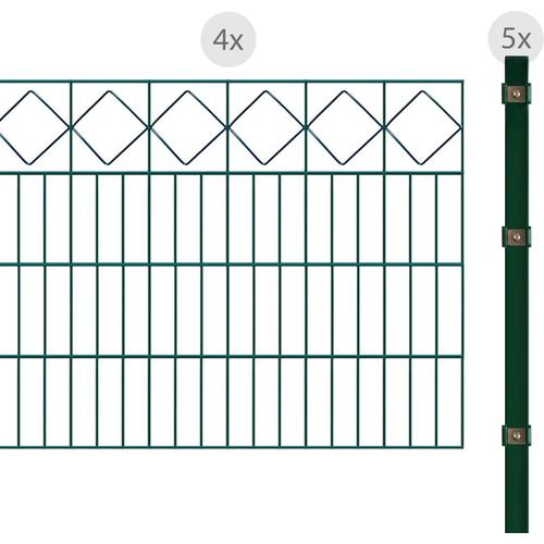 „ARVOTEC Zaun „“Karo““ Zaunelemente 83 cm, 8 m Gr. H/L: 80 cm x 8 m H/L: 80 cm, grün Zaunelemente“