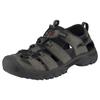 Sandale KEEN "TARGHEE III S", Gr. 42, grau (grau, schwarz), Leder, sportlich, Schuhe