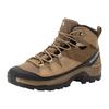 Wanderschuh SALOMON "QUEST ROVE Gore-Tex", Gr. 44,5, beige (beige, braun), Leder, Textil, sportlich, Schuhe, Wasserdicht