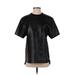 Guess Short Sleeve Blouse: Black Tops - Women's Size 1