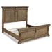 Signature Design by Ashley Markenburg California King Low Profile Panel Bed in Brown | 68 H x 79.13 W x 92.88 D in | Wayfair B770B4