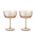 Twine Tulip Coupe Glasses, Amber Tinted Drinking Stemmed Cocktail Tumblers or Wine Cups, 9 Oz, Set of 2 Glass | 6.2 H x 4.3 W in | Wayfair 10876