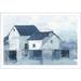 August Grove® Indigo Barns I by Ethan Harper - Picture Frame Painting Paper in White | 36"H x 24"W | Wayfair E684322D310242F9A4EBE04C2D34F845