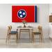 Latitude Run® Tennessee State Flag USA Flags - Wrapped Canvas Photograph Canvas in Blue/Red | 16 H x 24 W x 1 D in | Wayfair