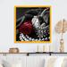 Latitude Run® Vintage Glam Accessories in Red & Black VI - Print on Canvas in Black/Red | 16 H x 16 W x 1 D in | Wayfair