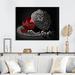 Latitude Run® Vintage Glam Accessories in Red & Black IV - Print on Canvas in Black/Gray/Red | 12 H x 20 W x 1 D in | Wayfair