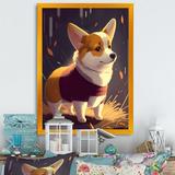 Red Barrel Studio® Cute Little Corgi Dog - Print on Canvas in Brown/White | 20 H x 12 W x 1 D in | Wayfair 02C8FF75F4074E3DBF1FD1E283DBF201