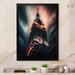 Latitude Run® Empire State Building Tilt Shift in the Night Lights VIII - Print on Canvas Metal in Black/Gray/Orange | Wayfair