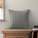 Birch Lane™ Roseville Cotton Throw Pillow Cover & Insert Polyester/Polyfill/Cotton in Gray | 20 H x 20 W x 6 D in | Wayfair