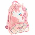 Pink Unicorn Girl Backpack Personalised By Embroidery | School Girl's Toddler