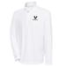 Men's Antigua White Vanderbilt Commodores Bowling Tribute Quarter-Zip Pullover Top