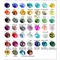 Perles de prisme octogonales en verre coloré pour éclairage en cristal, pièces de lustre, fête de mariage, 1 trou, 2 trous, 14mm, 10 pièces