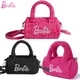 Sac à Main Cylindrique pour Femme Rose Noir Niche Design sexuellement Style Kawaii Oreiller