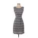 Gilli Casual Dress - Sheath: Blue Tweed Dresses - Women's Size X-Small