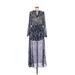 H&M Casual Dress: Blue Dresses - Women's Size 8
