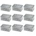 Tinksky 12pcs Hollow Candy Storage Boxes Square Candy Holder Wedding Gift Boxes Container (Silver)