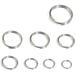 50/100pcs/lot 4-12mm Stainless Steel Open Double Jump Rings for Key Double Split Rings Connectors DIY Craft Jewelry Making (Color : Steel 100pcs Size : 1.0x12mm)