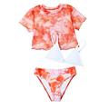 Toddler Baby Girls Spring Summer Quick Dry Printed Bikini 3PCS Beach Swimsuit Swimwear Clothes Child Kids Swim Beachwear