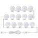 Snowflake Icicle Lights Outdoor Warm Bulb Vanity Lights For DIY Lighted Makeup Vanity With Dimmable Lights Plug In Makeup Light For Bathroom Wall Xmas Lights Outdoor Led