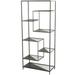 DecMode 24 x 56 Black Metal 8-Tier Shelving Unit 1-Piece