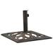 vidaXL Umbrella Base Bronze 26.5 lbs 19.3 Cast Iron