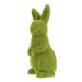 Easter Moss Bunny Ornament Flocked Rabbit Statue Unique Desktop Decoration