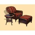 Tortuga LEX-STCO1 Sea Pines Club Chair with Ottoman and End Table