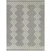 Balta Marcia Geometric Indoor/Outdoor Area Rug Grey 7 10 x 10 8 x 10 Silver Off-White