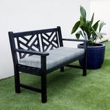 Mozaic Humble + Haute Outdura Moonbeam Indoor/Outdoor Bristol Bench Cushion Moonbeam Sky - 60 in x 19 in x 3 in