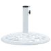 vidaXL Umbrella Base White 26.5 lbs 18.9 Cast Iron