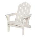 Shine Company Traditional Cedar Wood Folding Adirondack Chair in White