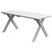 Kunkle Holdings LLC Pine 4 Cross-Leg Picnic Table White