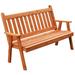 Kunkle Holdings LLC Pine 6 Traditional English Garden Bench Cedar Stain