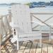 Outdoor Recycled Plastic Modern Adirondack Chair by LIVOOSUN White