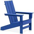 Havenside Home Hawkesbury Recycled Plastic Modern Adirondack Chair by - 33.5 x 29 Royal Blue