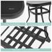 3Pcs Patio Bistro Set Rocking Chairs with Cushions Coffee Table Warm Taupe