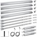 Hisencn Grill Replacement Parts for Charbroil Performance 4-Burner 463365021 463351021 463352521 463331221 463655021 463448021 Stainless Steel Grill Burner Heat Plate Shield Crossover Tube Igniter