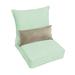 Humble and Haute Oakley Sunbrella Solid Indoor/ Outdoor Corded Pillow and Chair Cushion Set Canvas Spa+Canvas Taupe 23 in x 25 in x 5 in Pillow