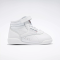 Unisex Freestyle Hi Shoes - Toddler in White