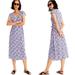 J. Crew Dresses | Jcrew | Women's Floral Midi Dress | Color: Blue/White | Size: Xs