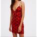 Free People Dresses | Free People Say It Again Velvet Slip Dress | Color: Red | Size: S