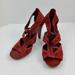 Michael Kors Shoes | Michael Kors Mk Cut Out Rhinestone Heels Pumps Shoes Red Size 8m | Color: Red | Size: 8