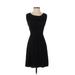 Gilli Casual Dress - A-Line: Black Solid Dresses - Women's Size X-Small