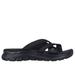 Skechers Women's Flex Appeal 4.0 - Start Up 3.0 Sandals | Size 7.0 | Black | Textile | Vegan | Machine Washable