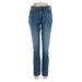 J.Crew Factory Store Jeggings - High Rise: Blue Bottoms - Women's Size 26 - Distressed Wash