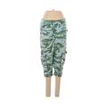 DKNY Jeans Cargo Pants - Super Low Rise: Green Bottoms - Women's Size 3