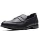 Clarks Bradish Ease Lederschuhe in Schwarz Standard Fit Größe 42, Schwarz, 42 EU