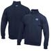 Men's Navy North Carolina Tar Heels Big Cotton Quarter-Zip Pullover Sweatshirt