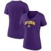 Women's Fanatics Branded Purple ECU Pirates Evergreen Campus V-Neck T-Shirt